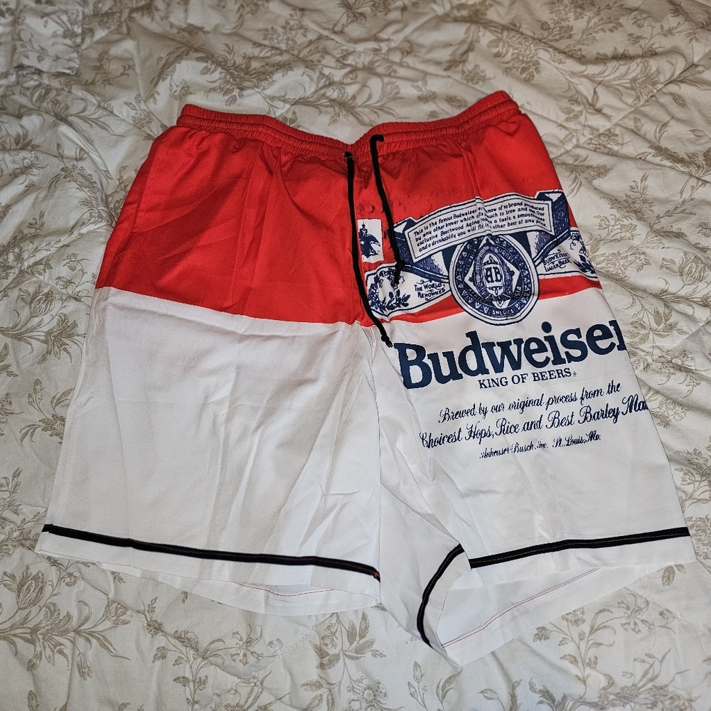 Budwiser mens swim trunks